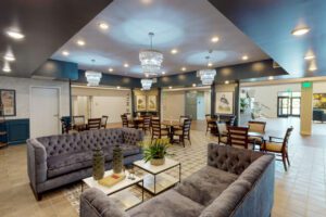 Senior living facility bistro constructed by DMK Development