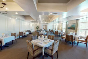 Senior living facility restaurant constructed by DMK Development